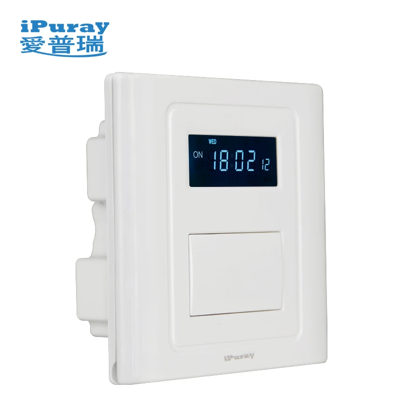 
220 В переключатель таймера Высокая мощность ЖК-дисплей двойная панель электрическая автоматическая 
