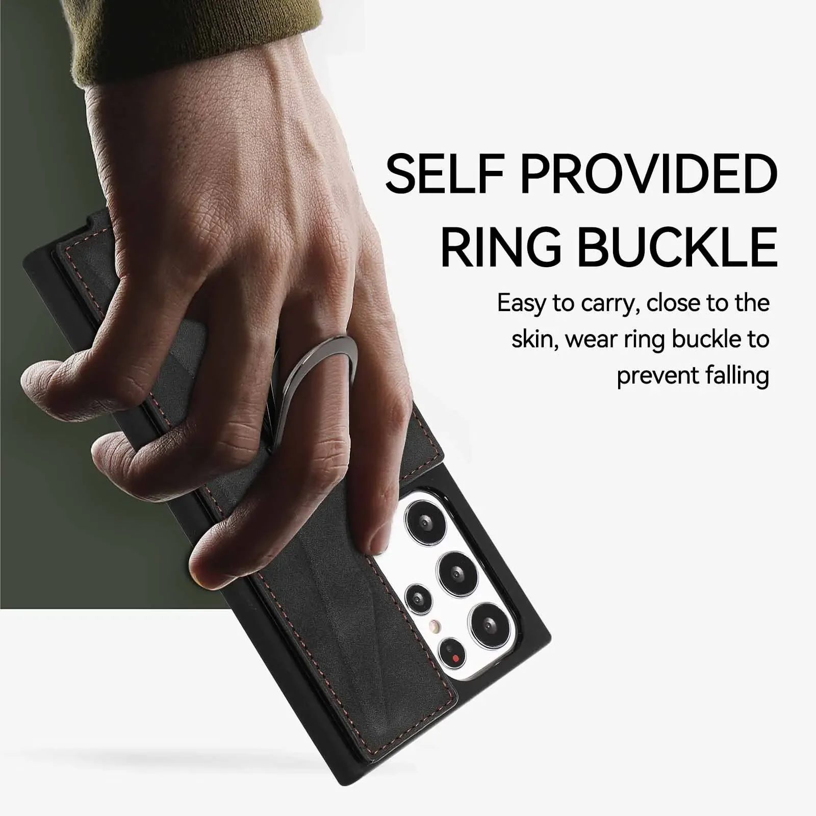 Magnetic Ring Stand Wallet Card Phone Case for Samsung Galaxy A54 A53 A52 A13 A14 A34 4G 5G 360 Rotation Ring Holder Back Cover
