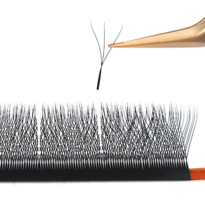 OEM Private Label Premade Volume Yy w Lash Extension 3d 4d 5d Clover Soft False  Eyelash Extention Premade YY Lashes
