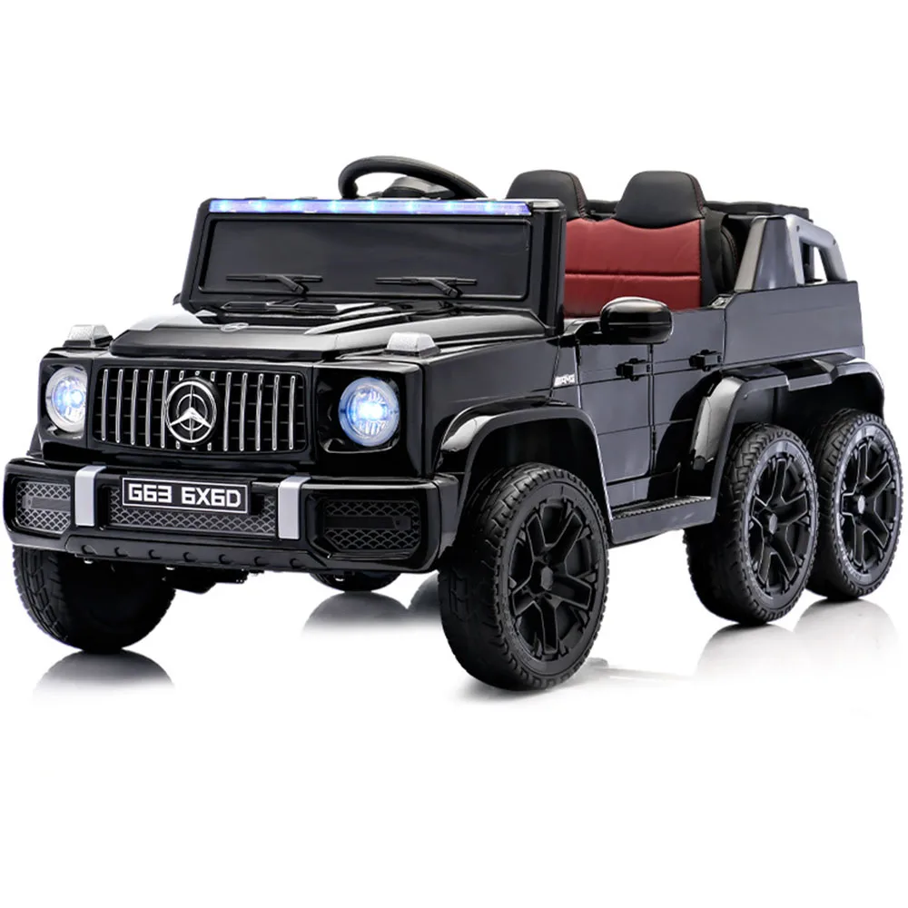 Children Electric Ride-On Car Adult Compatible Multi-Tire Baby Toy Boys Girls Remote Control Double Seater Off-Road Vehicle