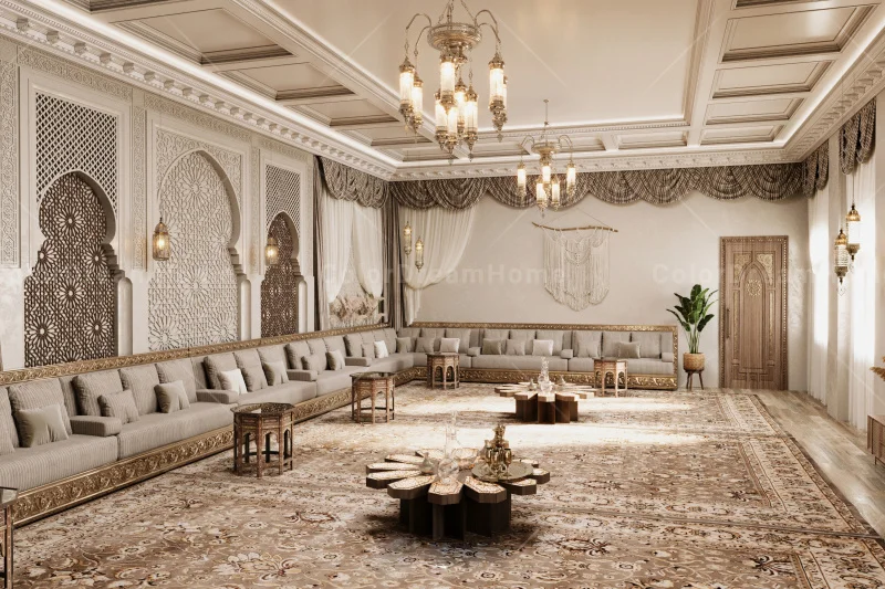 Custom Luxury Arabic Majlis L Shaped Sofa Set - Modern Designer ...