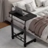 Simple bedside table black frame 60*40 carbon fiber