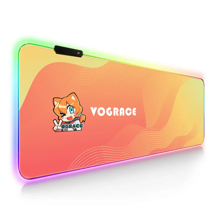 Оптовая продажа, индивидуальный игровой коврик для мыши Vograce с принтом CMYK, Rgb, коврик для мыши