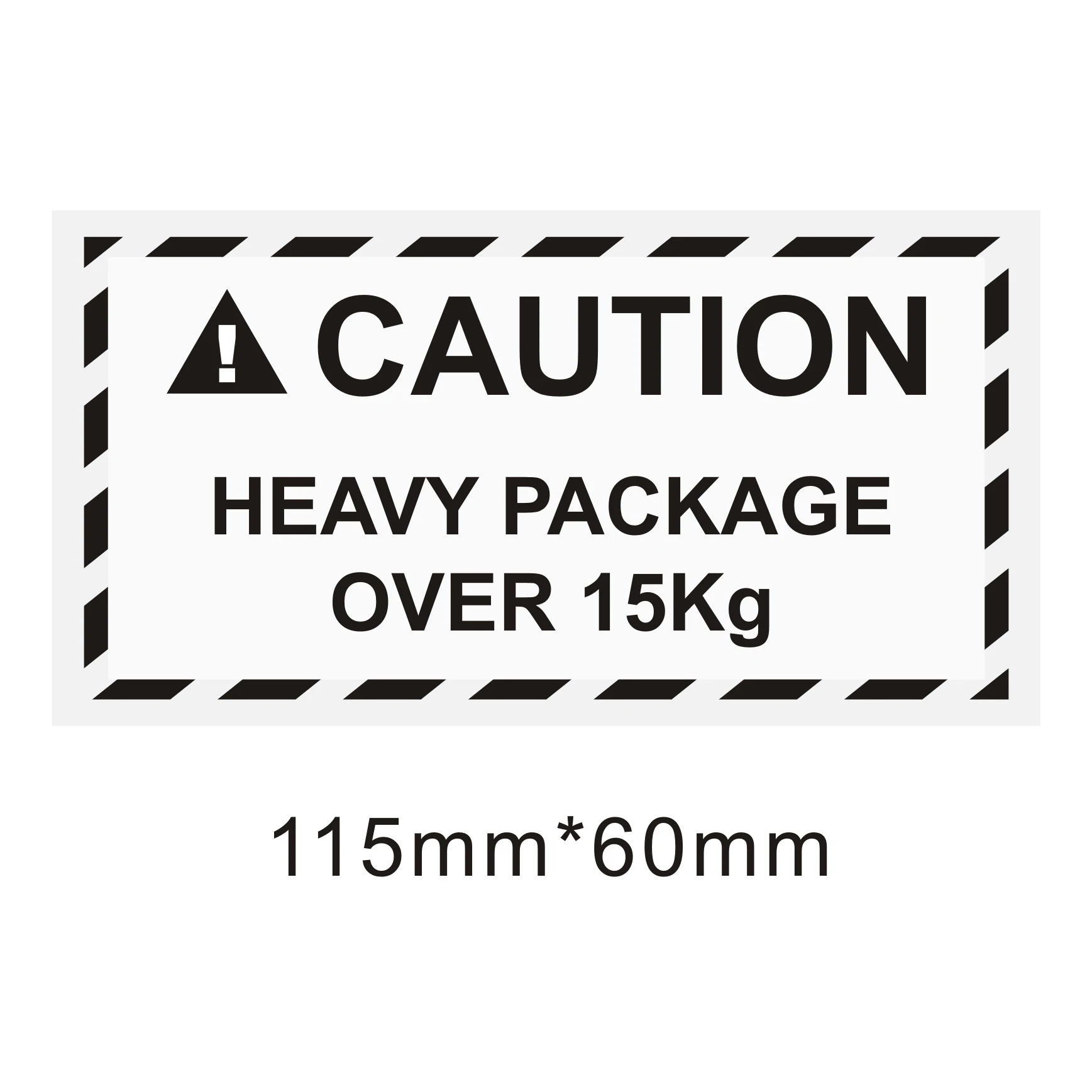 Rectangle Caution Heavy Team Lift Stickers Self Adhesive Shipping Labels Warehouse Postage Transport Heavy Warning