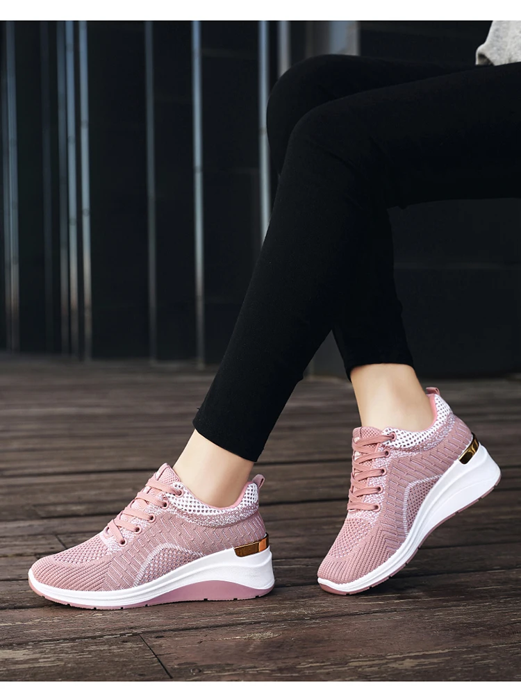 Gn23 Women's Sports Shoes Last Ladies Shoes New Trend Sneakers Casual Mesh Shockabsorbing