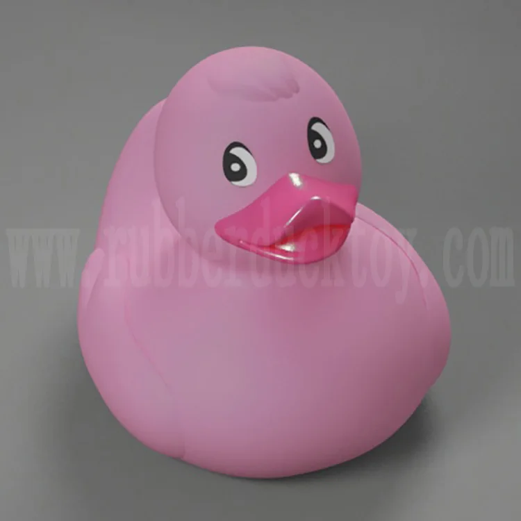 Оптовая продажа, дешевая плавающая розовая резиновая утка 8 см, розовая утка для ванны с индивидуальным логотипом, игрушка для ванны розовая утка