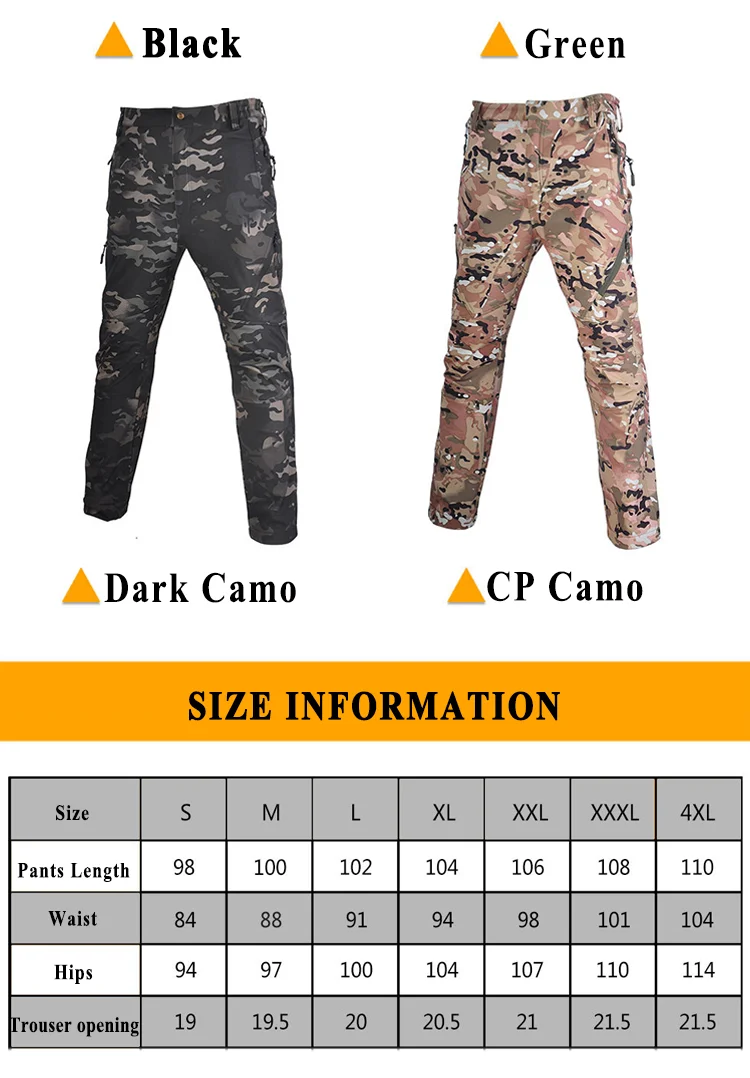 Tactical Soft Shell Winter Assault Pants