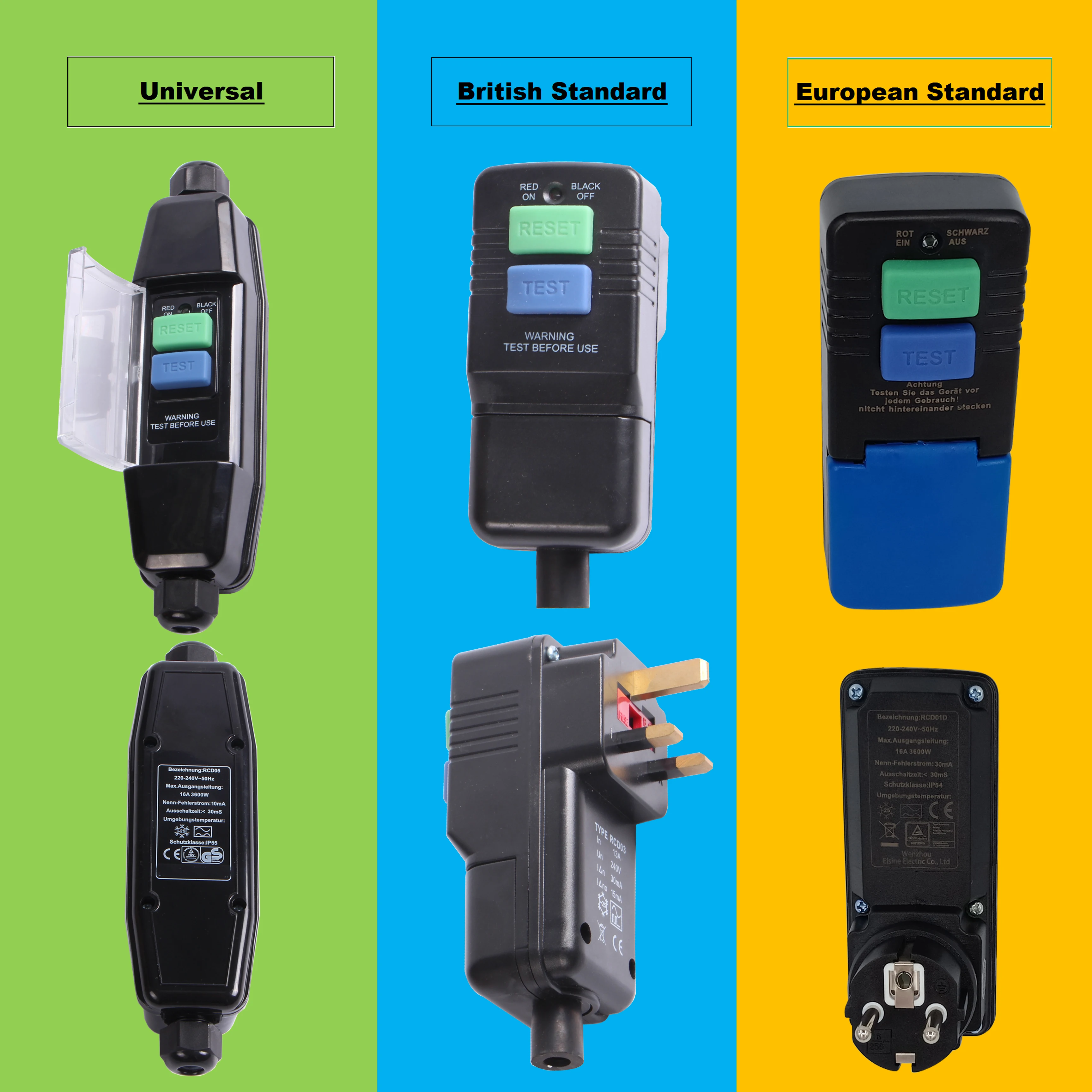 Protable Rcd Alibaba.com: 16A Inline PRCD 30mA Trip/Rewireable RCD Plug (RCD05), Max ...