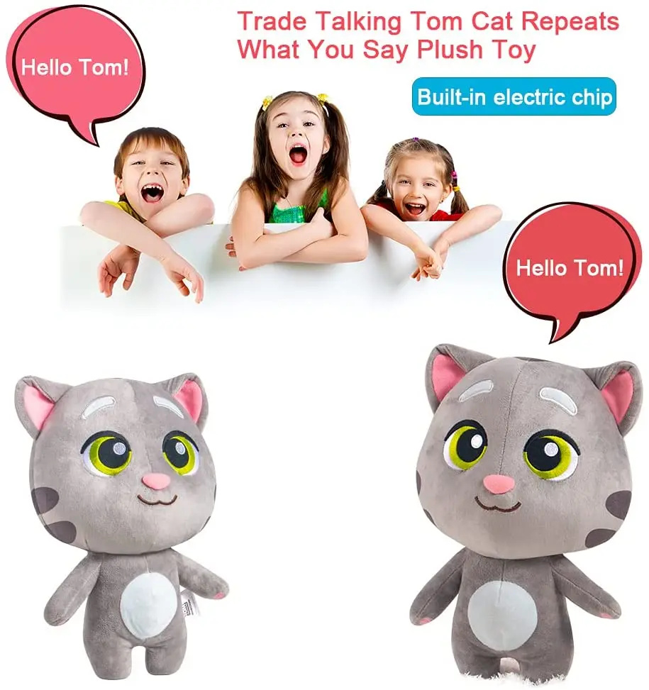 Compre Falando Tom Cat Brinquedo de pelúcia Kawaii Animais de