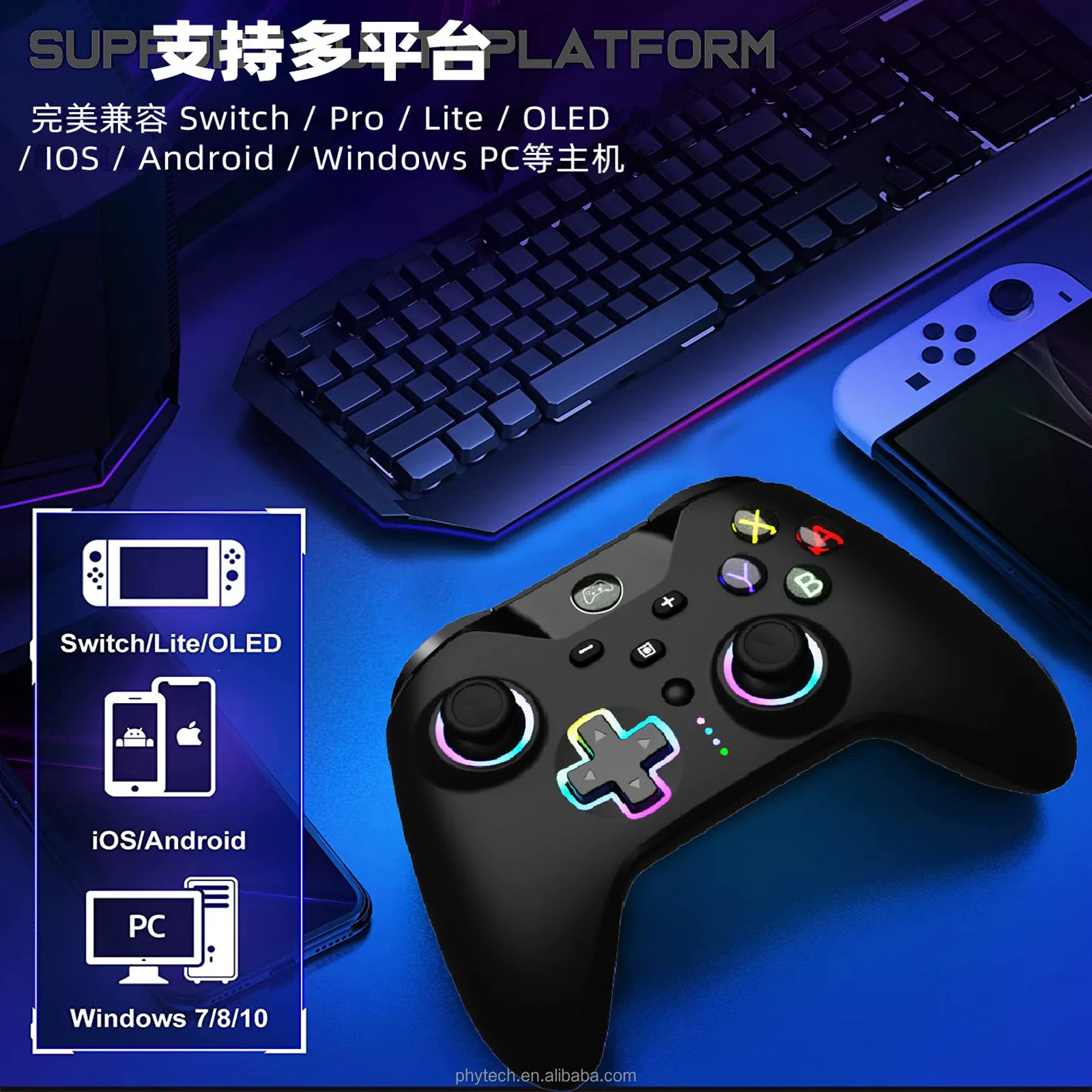 Wireless Joystick Controller For Nintend Switch/lite/switch Oled With ...