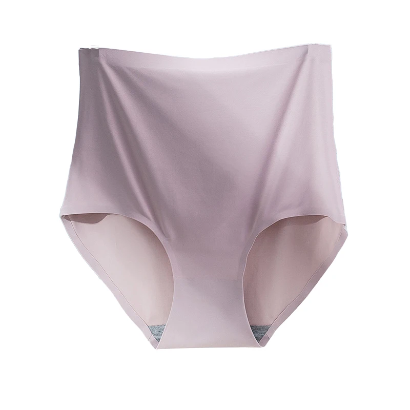 High Waisted Underwear For Women's Ice Silk Seamless Cotton Crotch Sexy Invisible Thin Style Womens Sexy Underwear_voghion.com