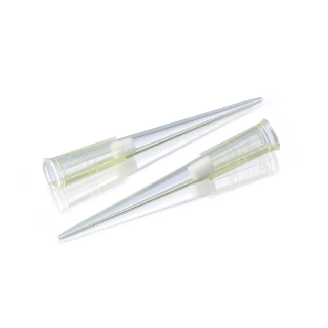 Laboratory Pyrogen-free DNase Free RNase Free Non Sterile Yellow 200ul Filtered Micro Pipette Tip