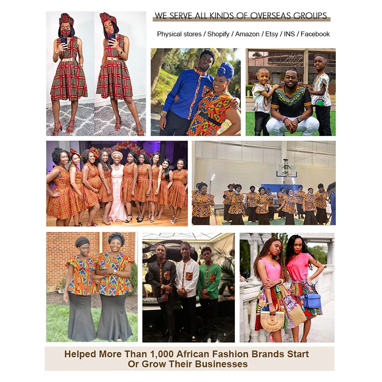 High Quality African Kitenge Style Latest Designs Kenten Print Fashion African Clothing Maxi Dress for Women