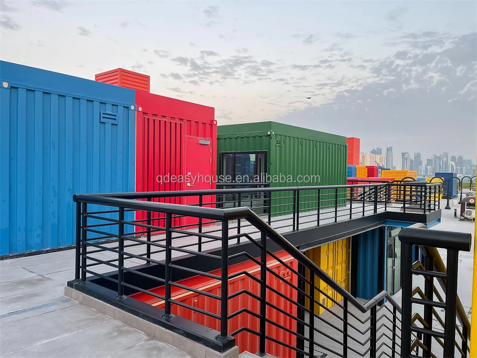 Colorful containers