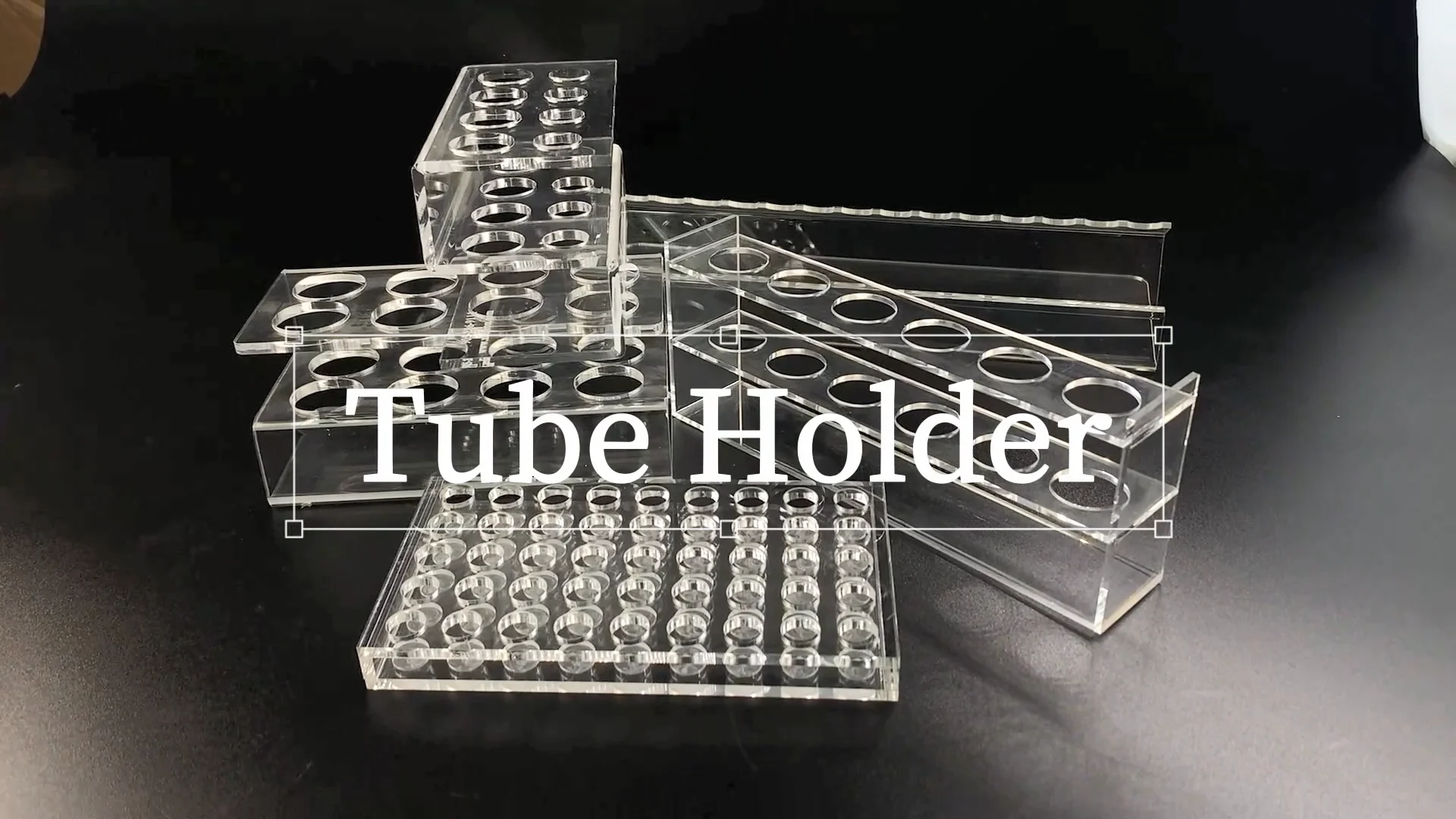 24 Holes Acrylic Test Tube Rack Testing Tubes Holder Storage For Lab