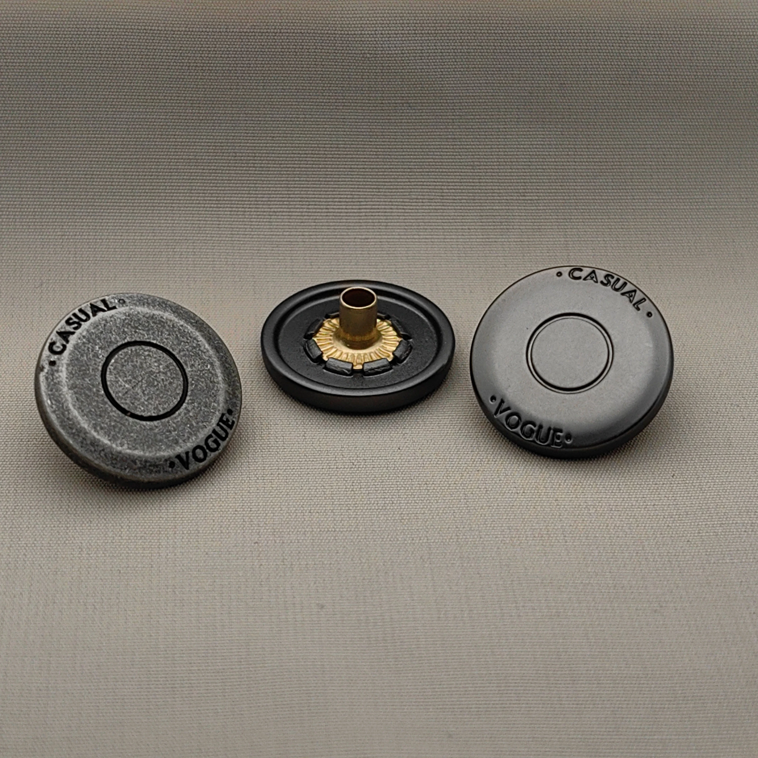 SANKO 2026 Fashion Garment Accessories Bottoni Custom logo Metal Black Buttons Press Buttons Set Custom Snap Button for Garments