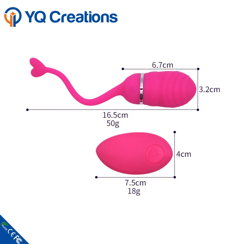 Rechargeable Remote Control Love Ball Vibrating Kegel Ball for Couple