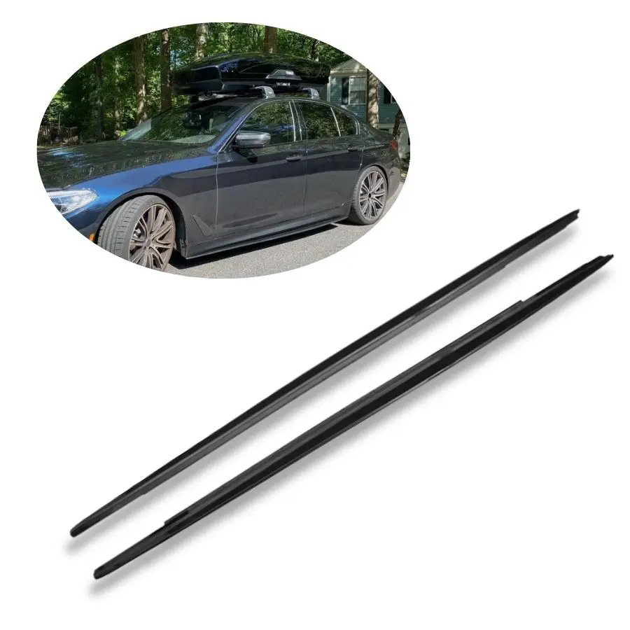 Tiypeor for BMW 5 Series G30 G31  2017- 2022 Glossy Black Side Skirt Extention Lip Splitter Side Skirts Extension
