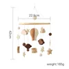 Hot air balloon star moon bed bell-brown