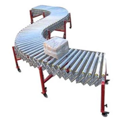 Linear Turning Retractable Telescopic Roller Conveyor for Package Luggage
