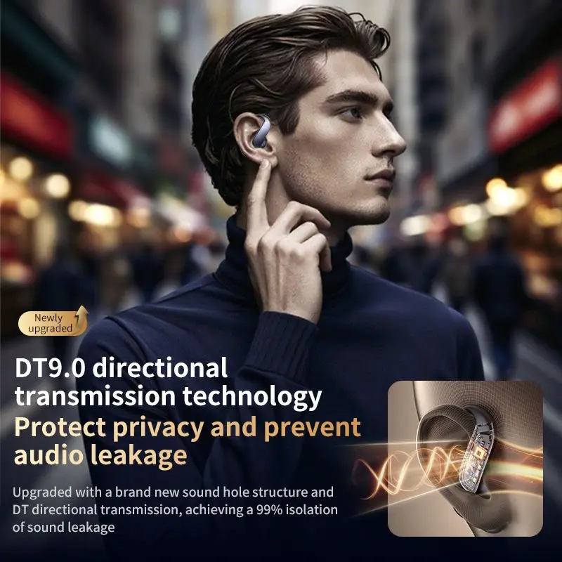 Q102 Open Ear Hook Wireless Headphone Directional Surround Sound Transmission Mixing Technology Sports Office Bluetooth Earphone