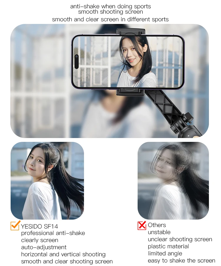 YESIDO SF13 2-in-1 Max 158cm Telescopic Wireless Bluetooth Selfie Stick  Tripod Stand Wholesale