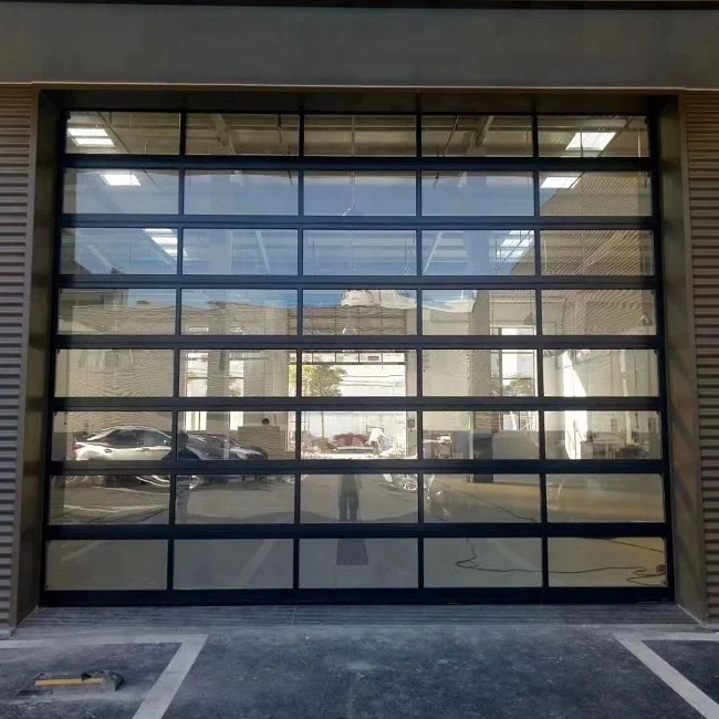 Cheap Garage Doors Residential Automatic Factory Direct Supply Automatic Garage Plain Glass Door Commercial Garage Door 10x10