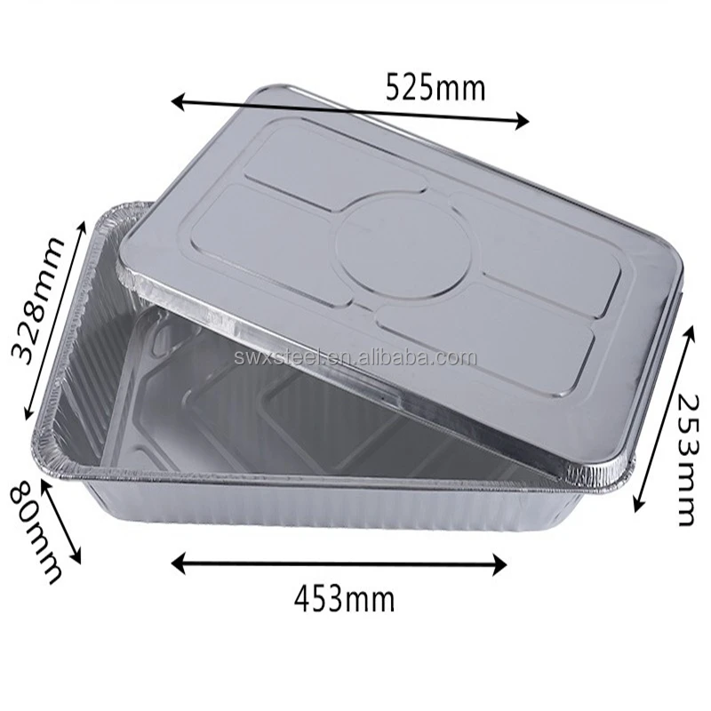Round Aluminum Foil Container With Lid 8011 H18 Food Grade Aluminum