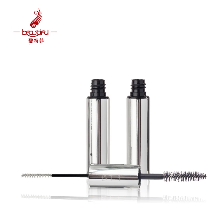 Empty 5ml*2 Aluminium Mascara Tube Slim Brush Silver Aluminum Mascara Tubes,double Tube Mascara,mascara Tube Double  Ended