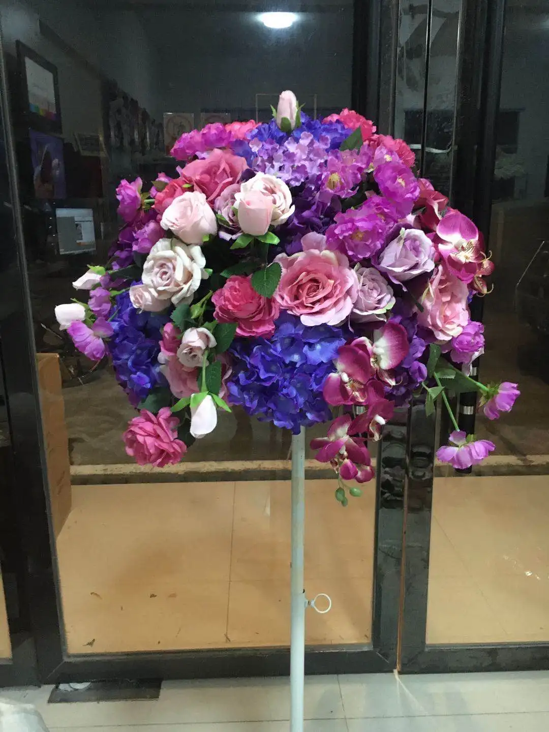 B0127 Big Rose Table Artificial Silk Wedding Decor Centerpiece Flower