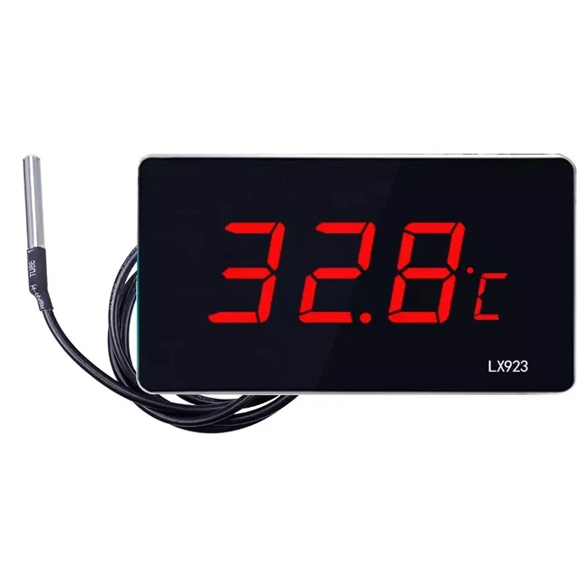LX923 High Accuracy Water Thermometer Digital Dual Probe for Sauna Room Pool  Home Use Built-in Sensor with Big Screen
