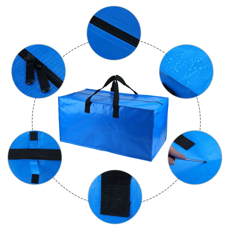 Reusable Custom Printed Ecology Foldable Extra Large Storage Bags Pp Woven