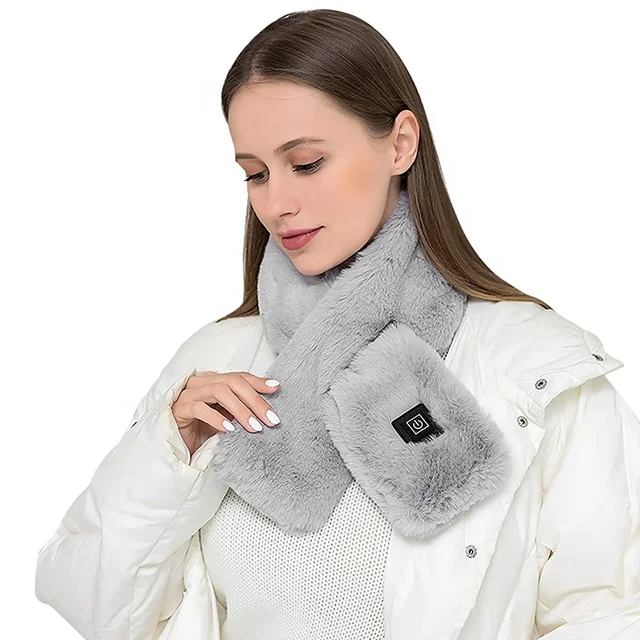 Plush USB Neck Electric Heated Scarf