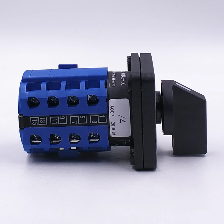 4-Speed 4-Section Universal Change-Over Switch LW26-20 Reverse Dual Power Rotary Switch Two-Wire Voltage Rotating Switch