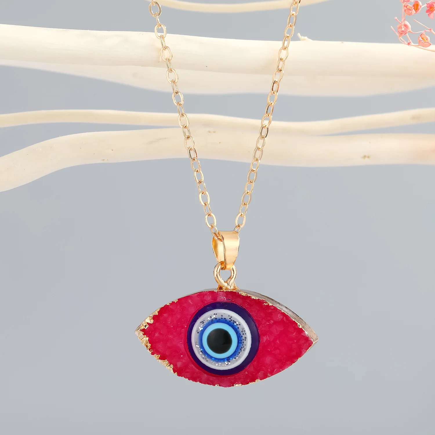 Wholesale Evil Eye Necklace Pendant Chains Gold Plated Evil Eye Jewelry