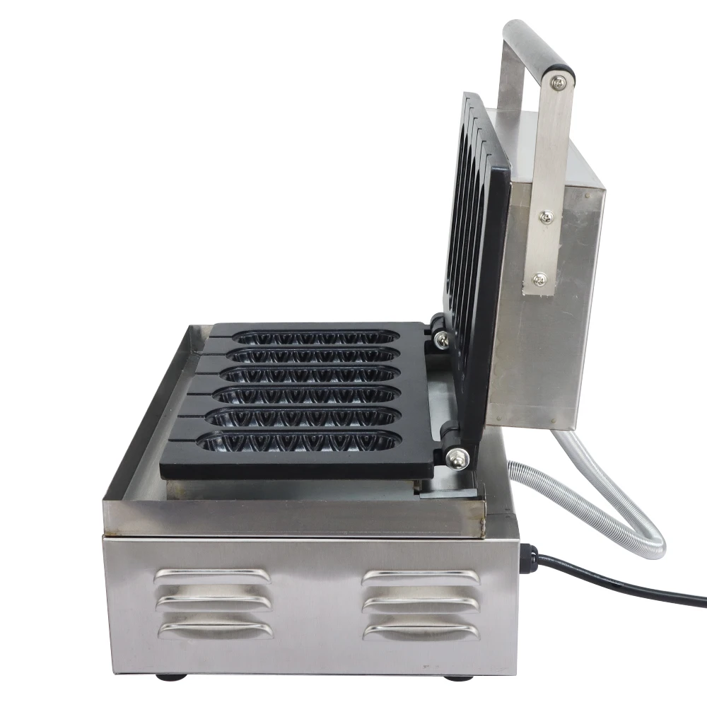 6-sticks dot dog machine Commercial Professional waffle machine with iron cast cover for sale manufacture