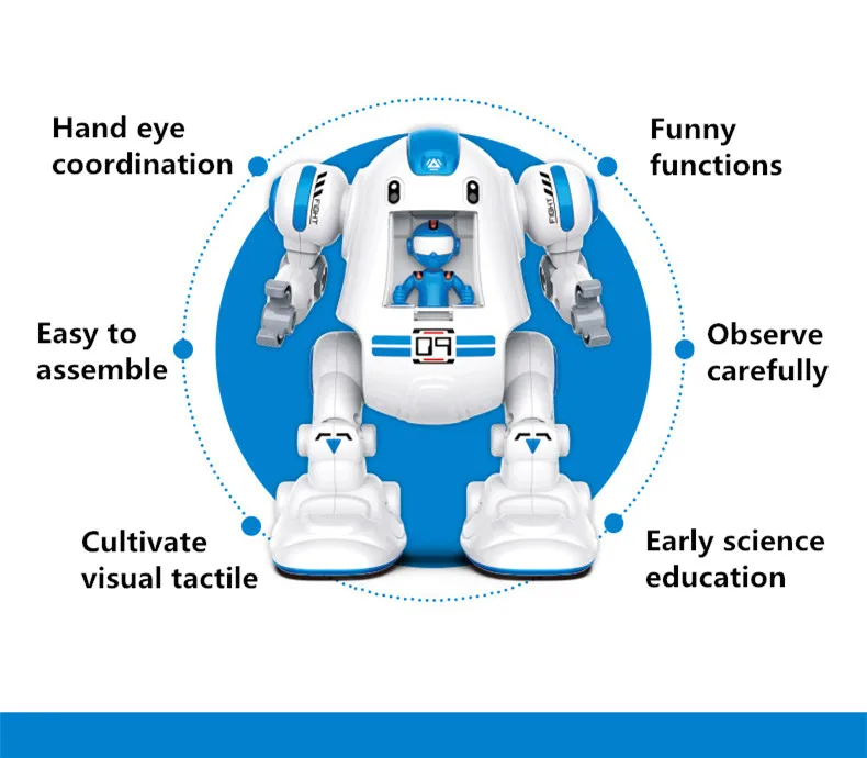 Self Assembly Kid Mini B O Cute Intelligent Education Toy Moving Robot