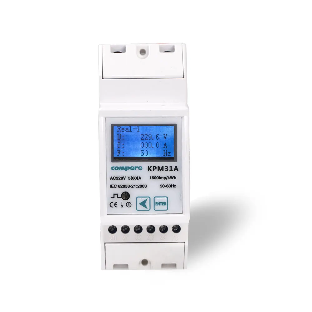 App Single Phase Remotely Prepaid Kwh Meter Wireless Digital Electric