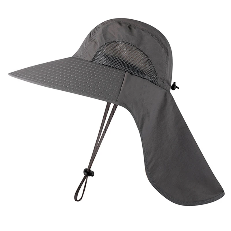 Wide Brim Quick-drying Mesh Bucket 