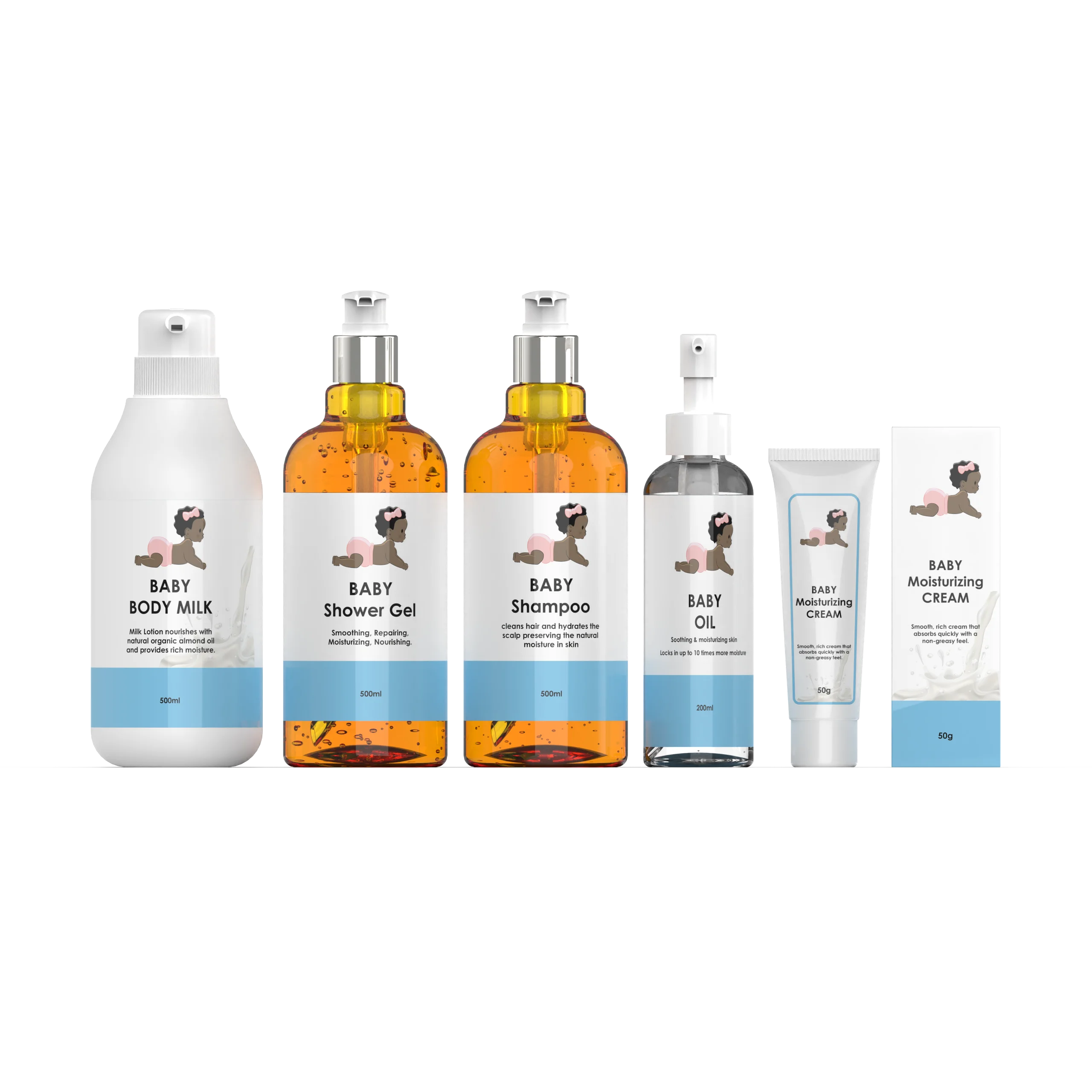 Natural Mild Organic Vegan Baby Skin Care Products Set Baby's Skin Care