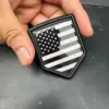 American flag-black