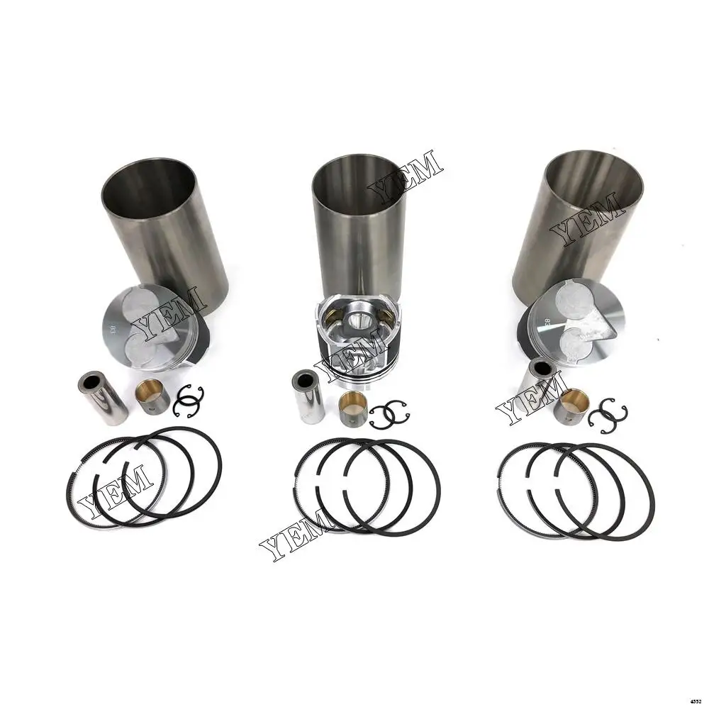 D1503 Engine Cylinder Liner Kit With Piston Rings Set Sleeve for Kubota