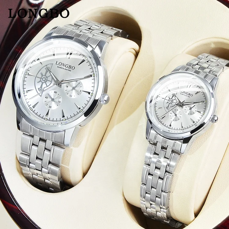 LONGBO Classic Stainless Steel Private Label Watches Luxury Watches Men  Original Brand Watch Couple Lovers