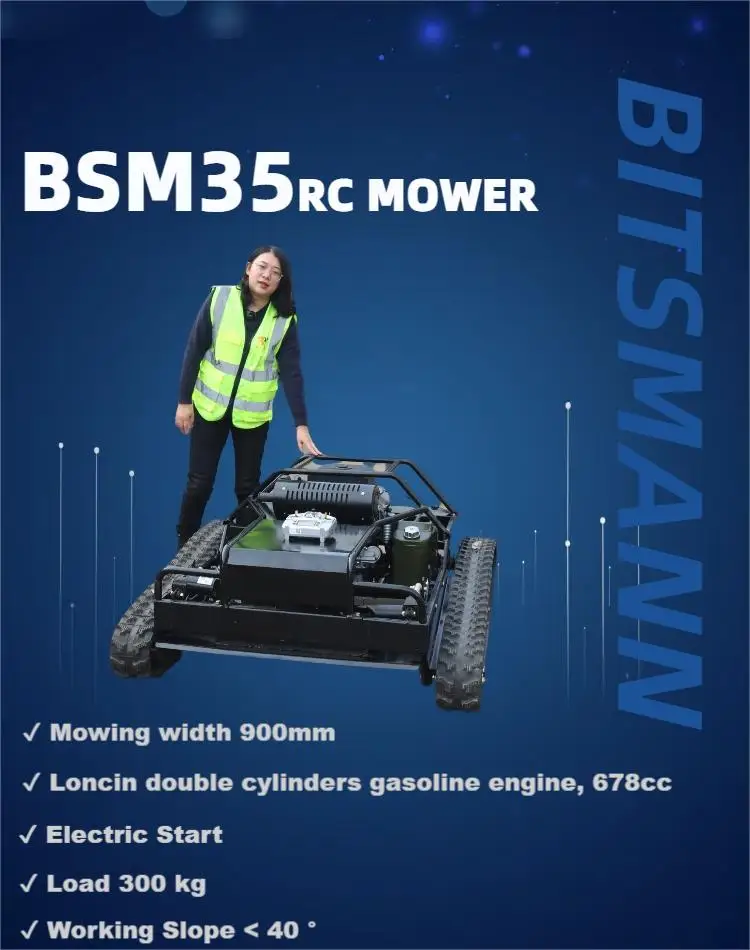 Bitsman 35inches Industrial DIY Lawn Mower - Remote Control