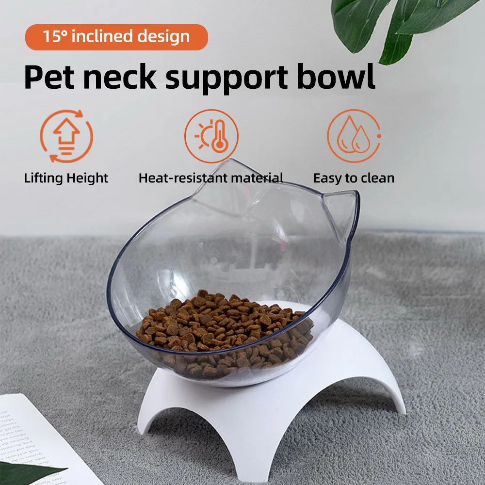 Wide Dish Non Slip Elevated Cat Food Bowls with Raised Stand for Puppy - product detail 2