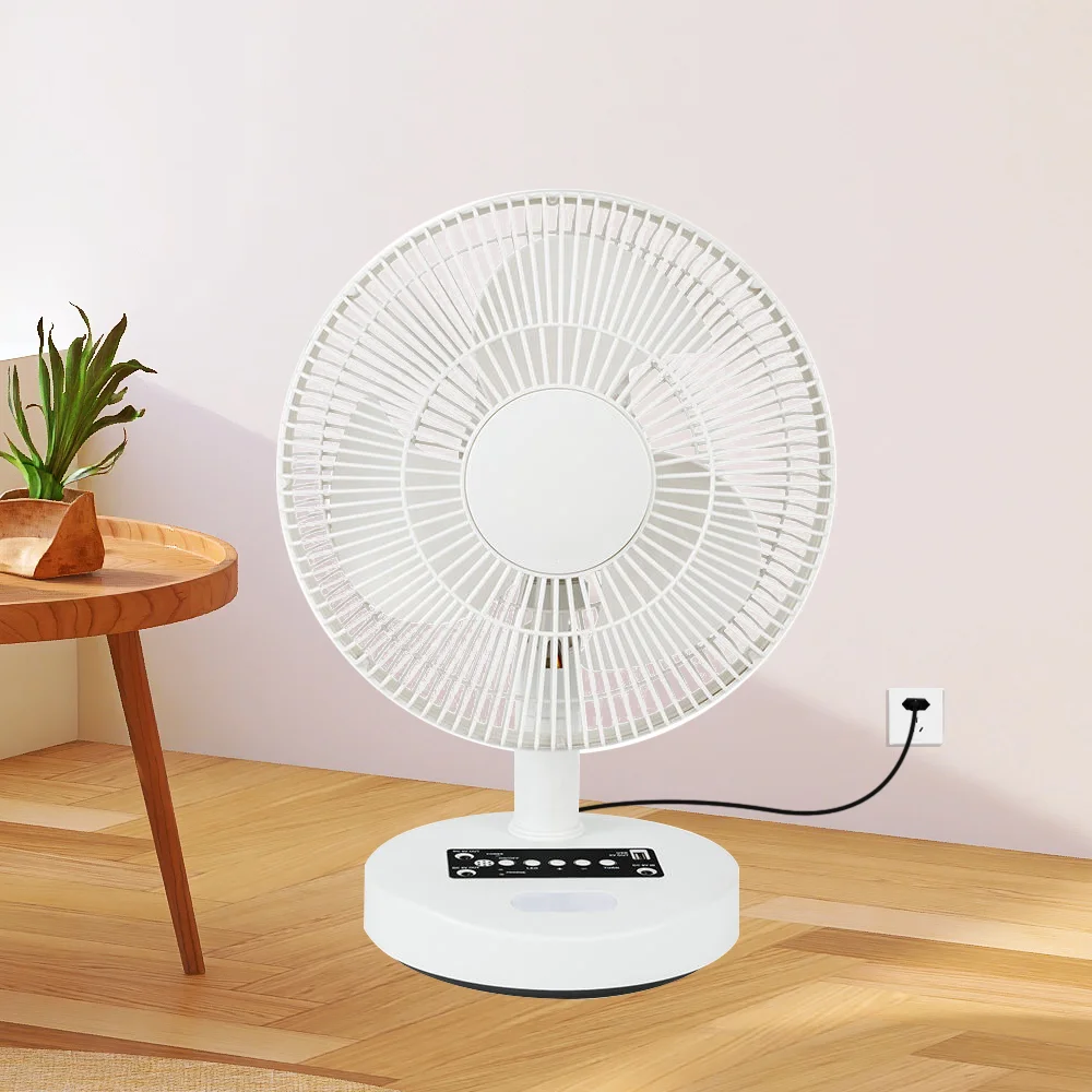 Wholesale Custom Outdoor Indoor 12 Inch Rechargeable Fan Portable Camping Solar Table Fan