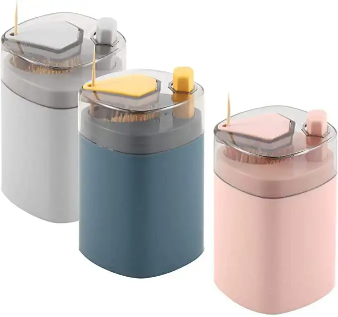 Toothpick Holder Dispensers Popup Automatic Toothpick Dispenser For