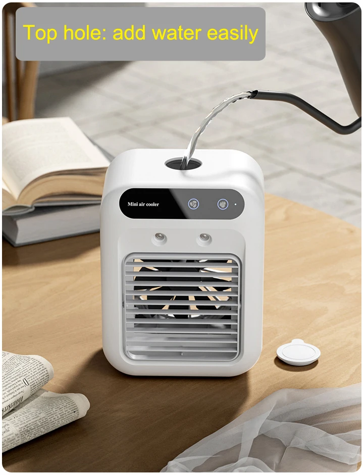 Portable Room Cooling Ventilation Humidification Air Purifier Water