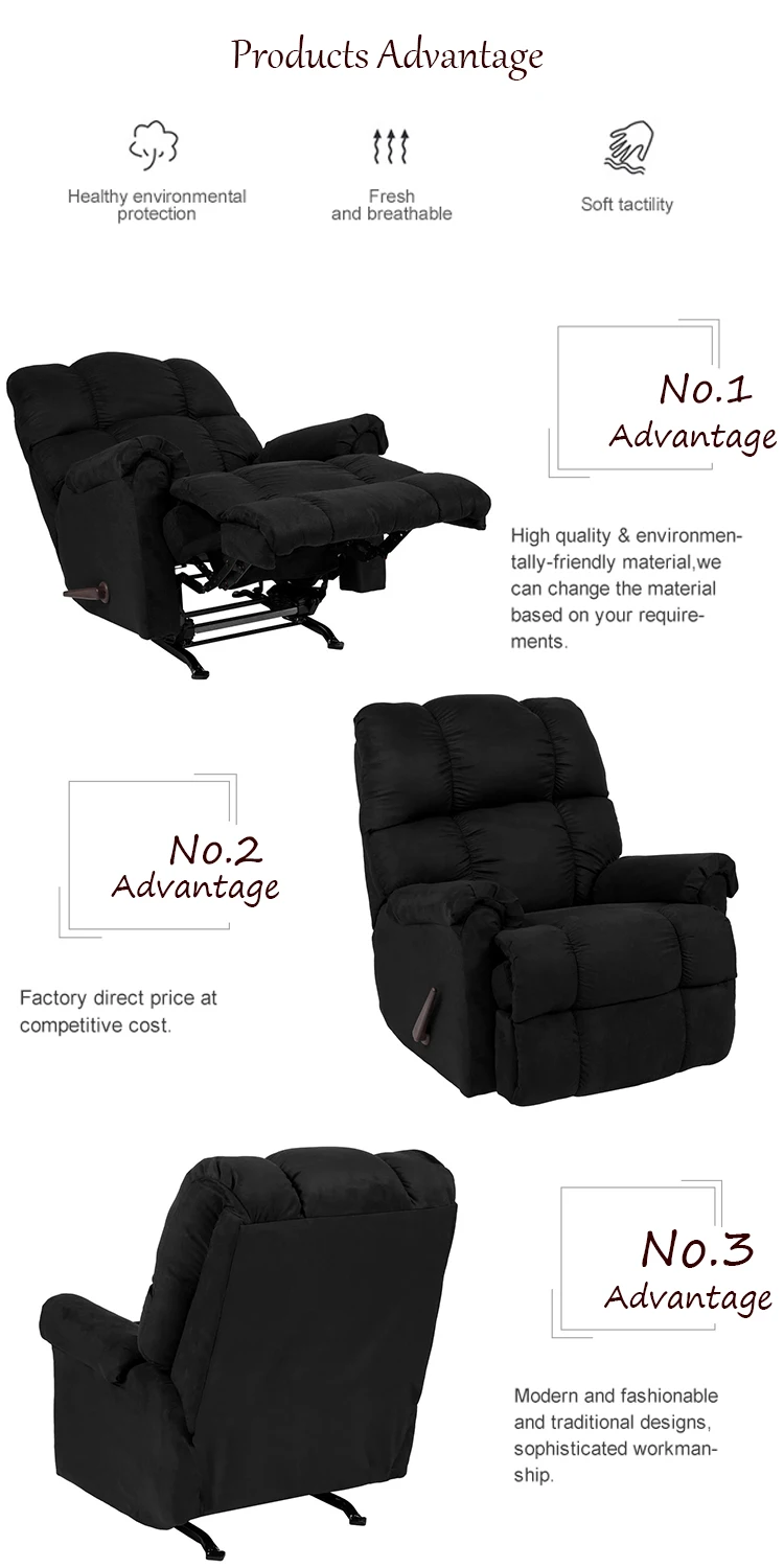 Modern Leather Living Room Recliner Sofa Sillon Reclinable