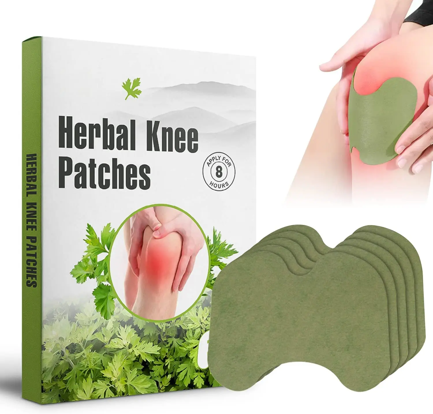 Hot Selling Health Care Herbal Ingredients Efficient Knee Pain Discomfort Relief Patch Herbal Knee Plaster for Pain Relief